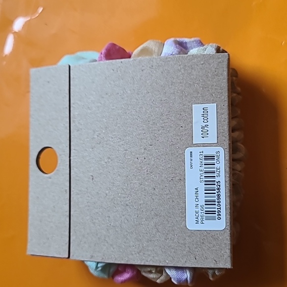 Nwt! Madewell five-pack MWL skinny scrunchie set in aster bloom - Picture 4 of 4